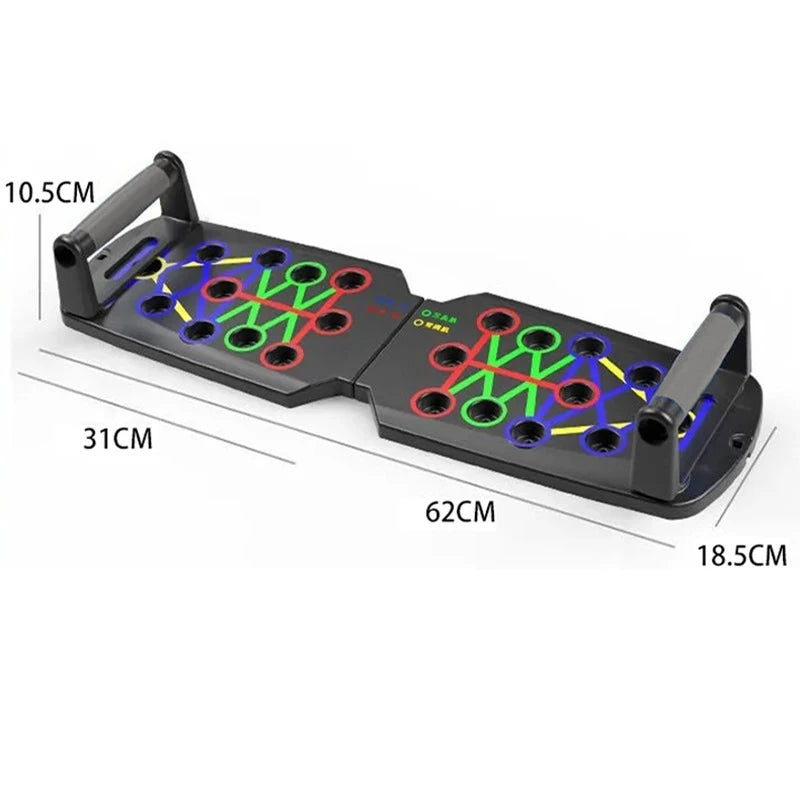 Equipamento de Treino Dobrável Multifunções, Push Up Board, Portátil, Home G